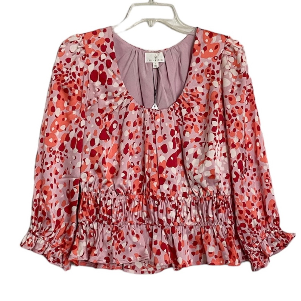 Lost + Wander The Wild Side Satiny Blouse